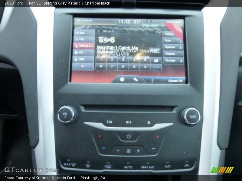 Sterling Gray Metallic / Charcoal Black 2013 Ford Fusion SE