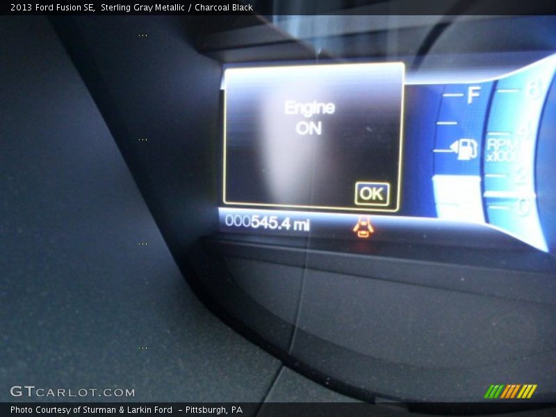 Sterling Gray Metallic / Charcoal Black 2013 Ford Fusion SE