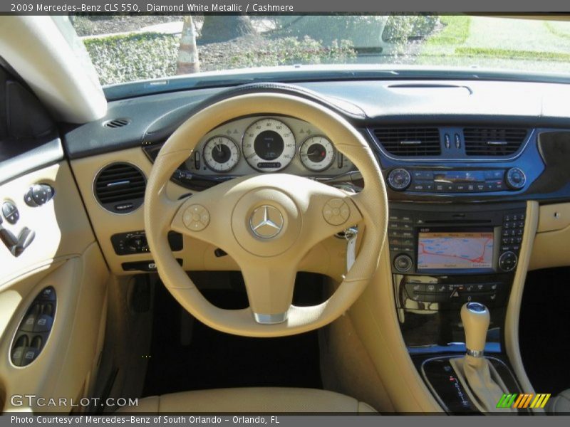 Diamond White Metallic / Cashmere 2009 Mercedes-Benz CLS 550