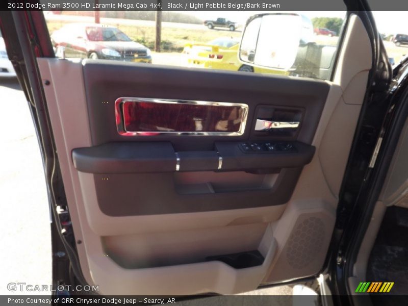 Black / Light Pebble Beige/Bark Brown 2012 Dodge Ram 3500 HD Laramie Mega Cab 4x4
