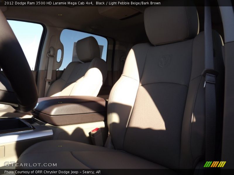 Black / Light Pebble Beige/Bark Brown 2012 Dodge Ram 3500 HD Laramie Mega Cab 4x4