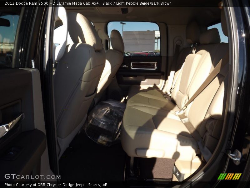 Black / Light Pebble Beige/Bark Brown 2012 Dodge Ram 3500 HD Laramie Mega Cab 4x4