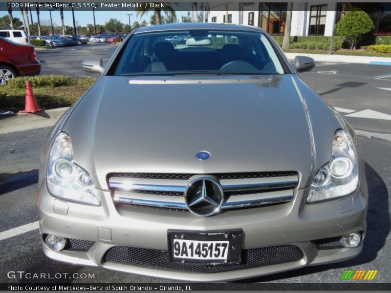 Pewter Metallic / Black 2009 Mercedes-Benz CLS 550