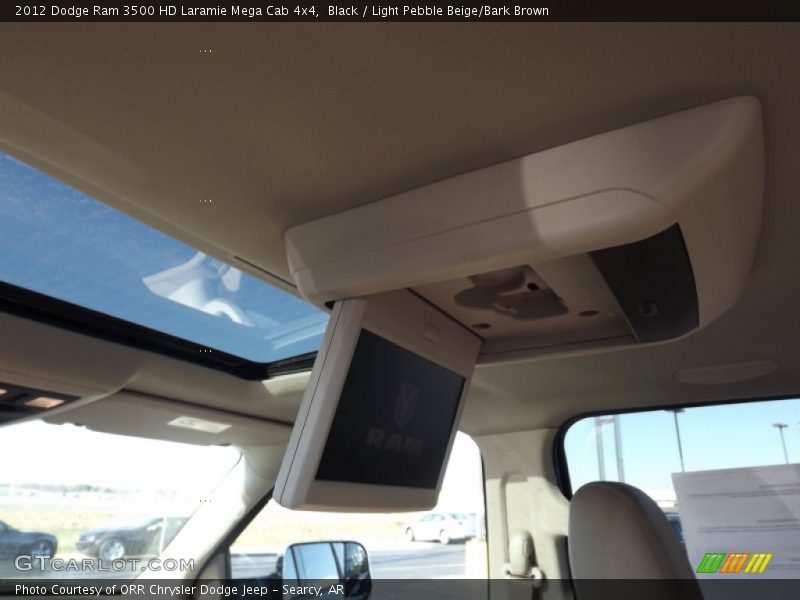 Black / Light Pebble Beige/Bark Brown 2012 Dodge Ram 3500 HD Laramie Mega Cab 4x4