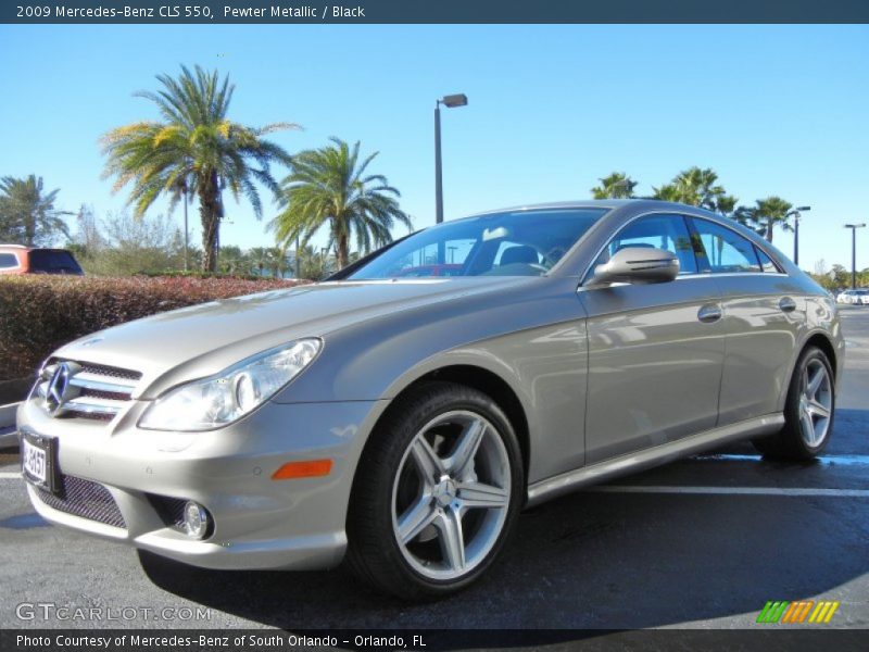 Pewter Metallic / Black 2009 Mercedes-Benz CLS 550