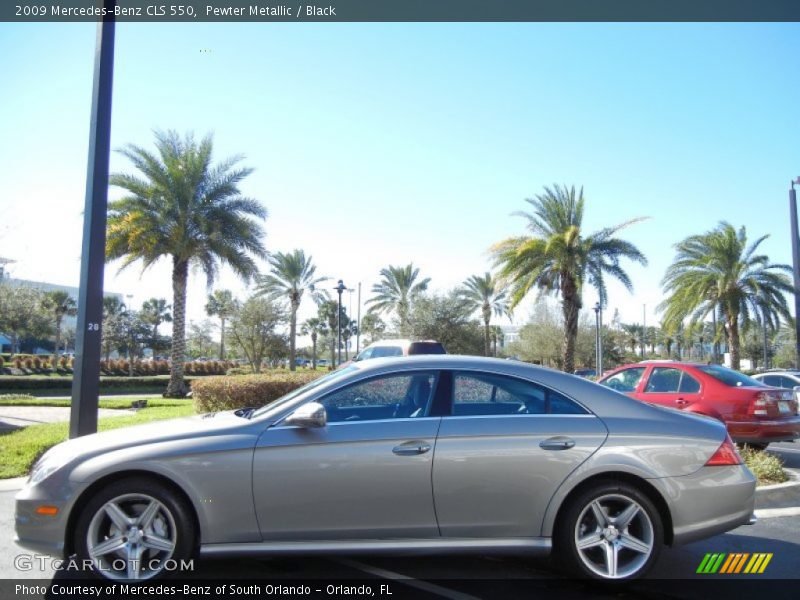 Pewter Metallic / Black 2009 Mercedes-Benz CLS 550