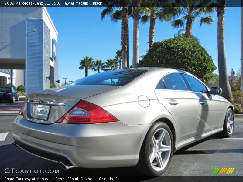 Pewter Metallic / Black 2009 Mercedes-Benz CLS 550