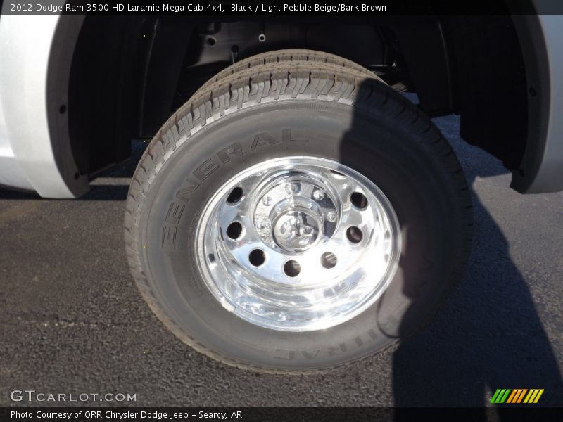 Black / Light Pebble Beige/Bark Brown 2012 Dodge Ram 3500 HD Laramie Mega Cab 4x4