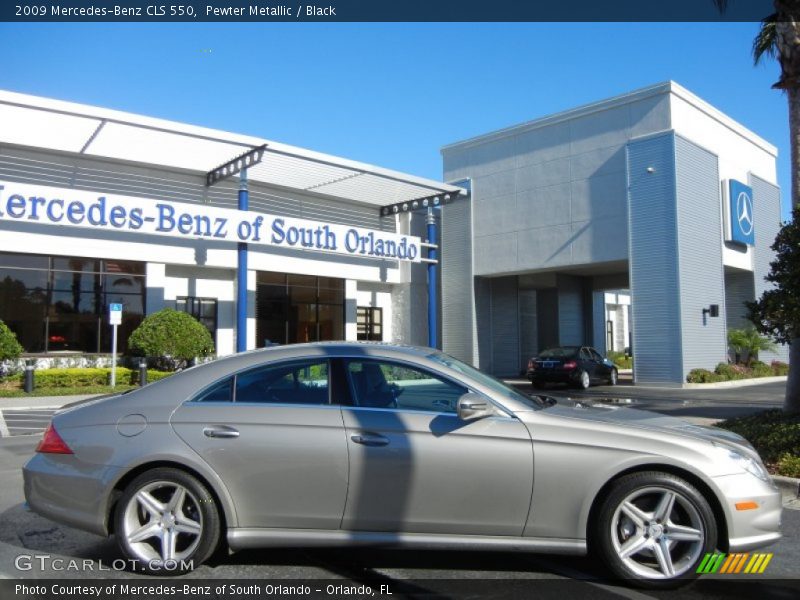 Pewter Metallic / Black 2009 Mercedes-Benz CLS 550