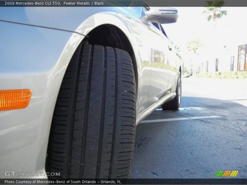 Pewter Metallic / Black 2009 Mercedes-Benz CLS 550