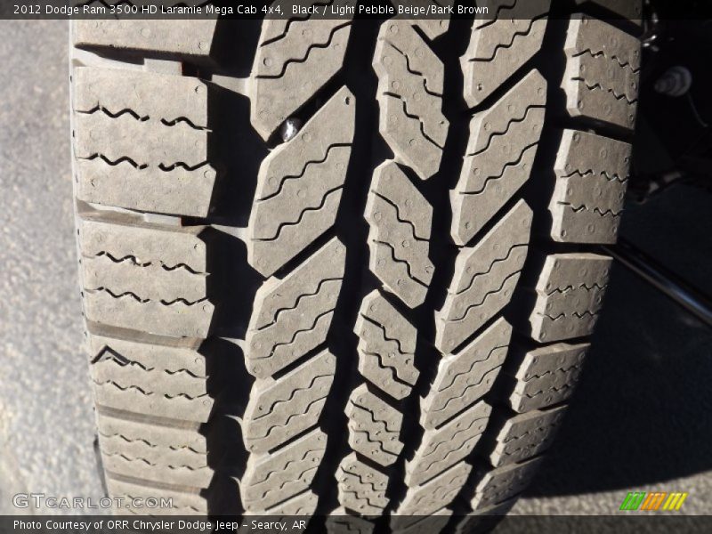 Black / Light Pebble Beige/Bark Brown 2012 Dodge Ram 3500 HD Laramie Mega Cab 4x4