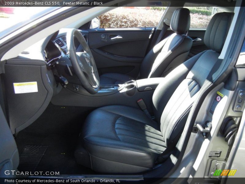 Pewter Metallic / Black 2009 Mercedes-Benz CLS 550