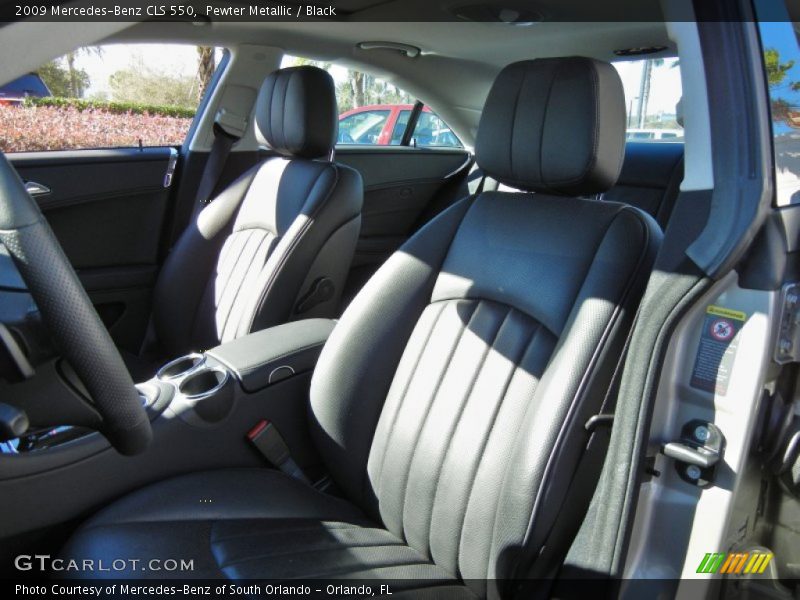 Pewter Metallic / Black 2009 Mercedes-Benz CLS 550