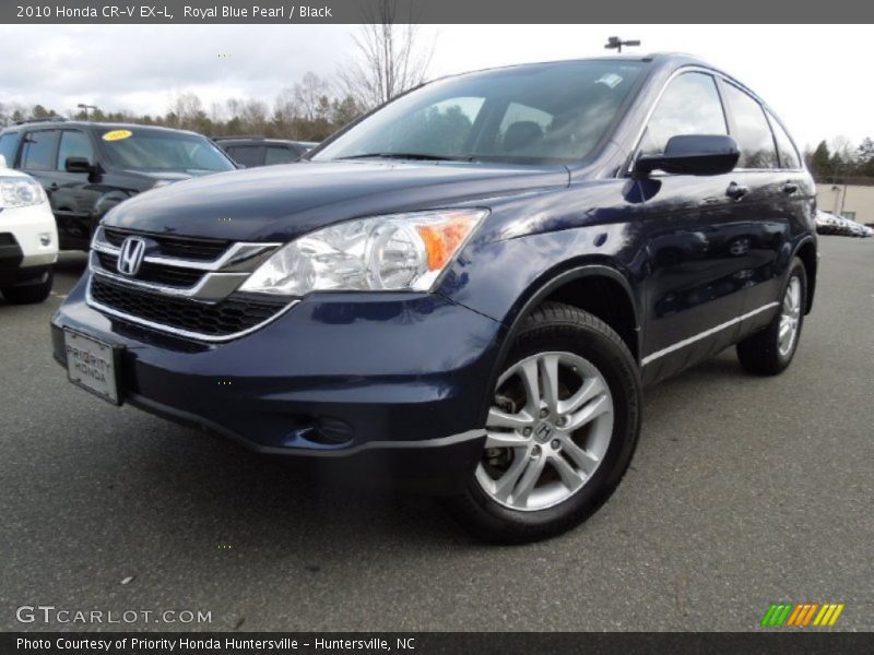 Royal Blue Pearl / Black 2010 Honda CR-V EX-L