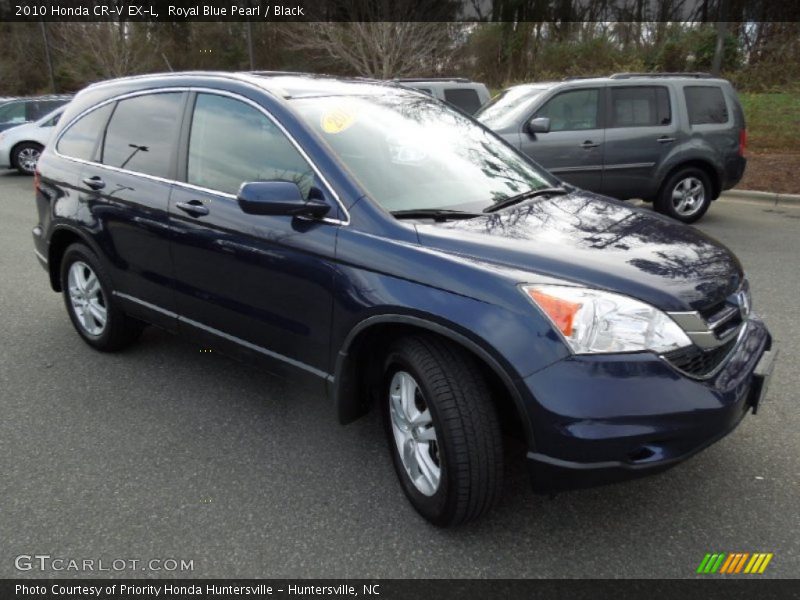 Royal Blue Pearl / Black 2010 Honda CR-V EX-L