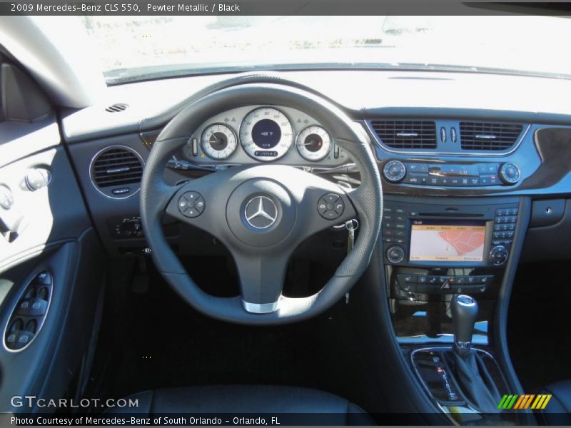 Pewter Metallic / Black 2009 Mercedes-Benz CLS 550