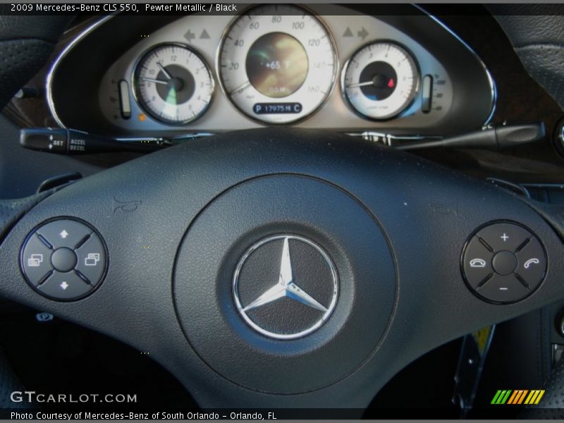 Pewter Metallic / Black 2009 Mercedes-Benz CLS 550