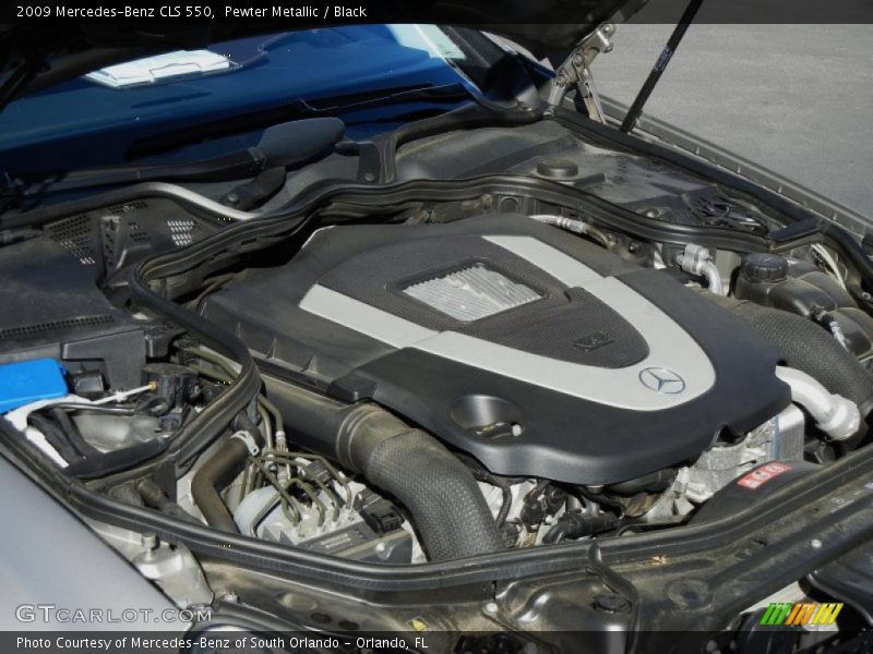 Pewter Metallic / Black 2009 Mercedes-Benz CLS 550