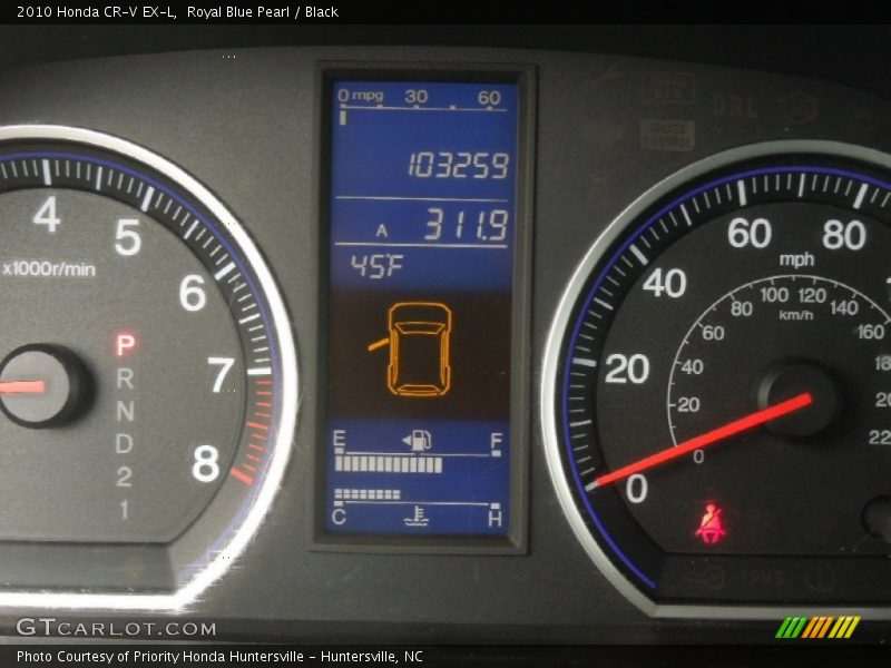 Royal Blue Pearl / Black 2010 Honda CR-V EX-L