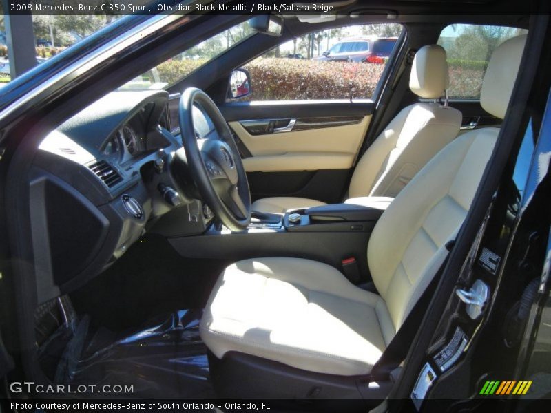  2008 C 350 Sport Black/Sahara Beige Interior