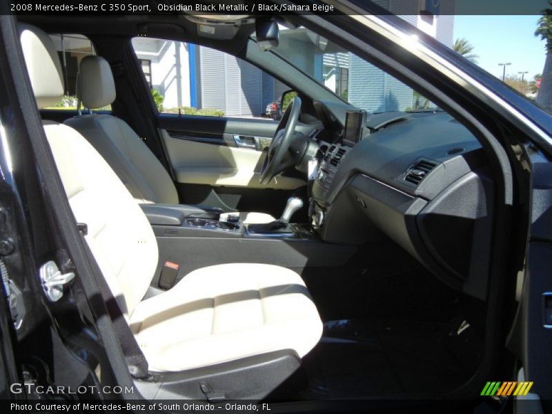 Obsidian Black Metallic / Black/Sahara Beige 2008 Mercedes-Benz C 350 Sport