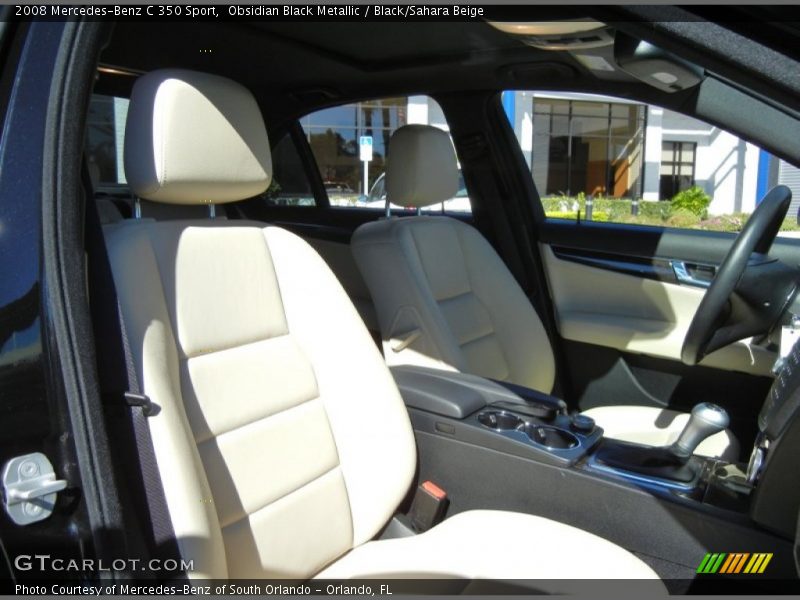 Obsidian Black Metallic / Black/Sahara Beige 2008 Mercedes-Benz C 350 Sport