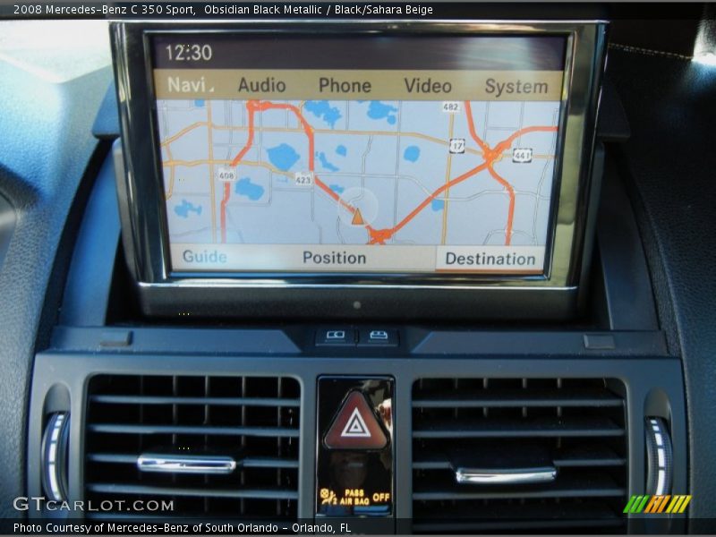 Navigation of 2008 C 350 Sport
