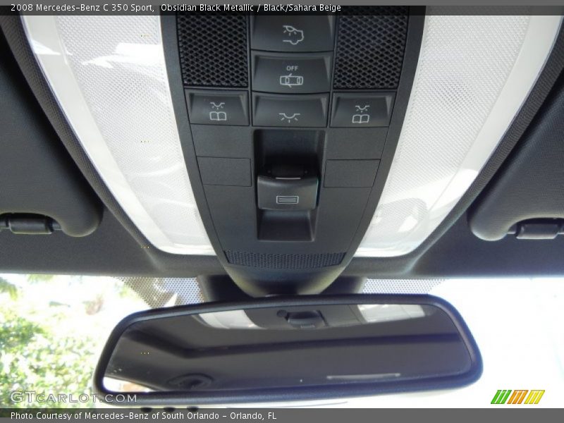 Obsidian Black Metallic / Black/Sahara Beige 2008 Mercedes-Benz C 350 Sport