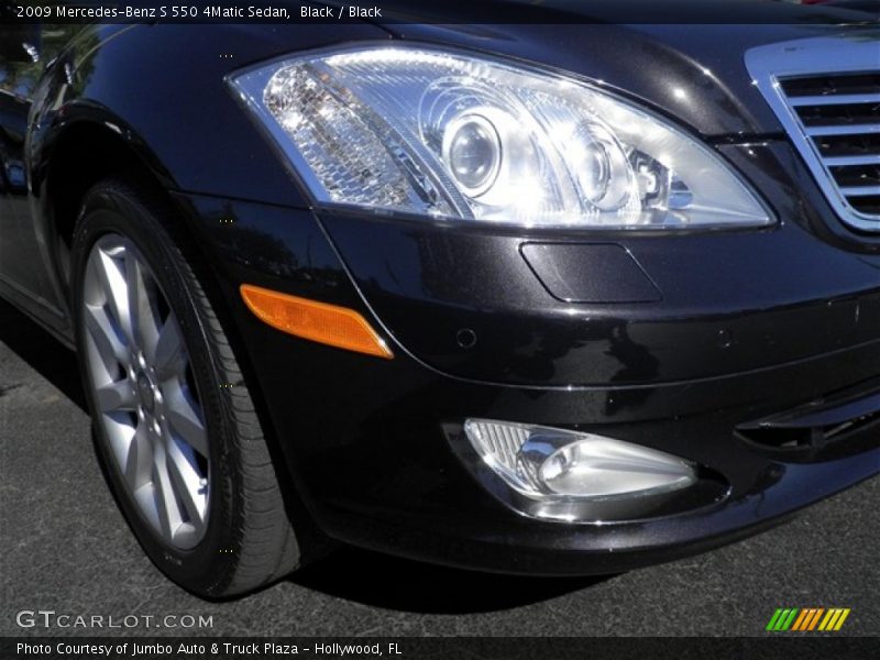 Black / Black 2009 Mercedes-Benz S 550 4Matic Sedan