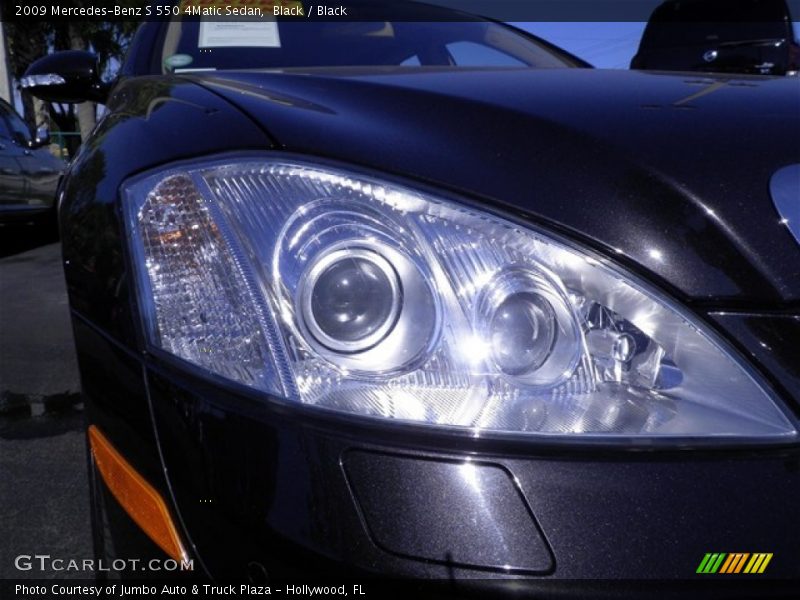 Black / Black 2009 Mercedes-Benz S 550 4Matic Sedan