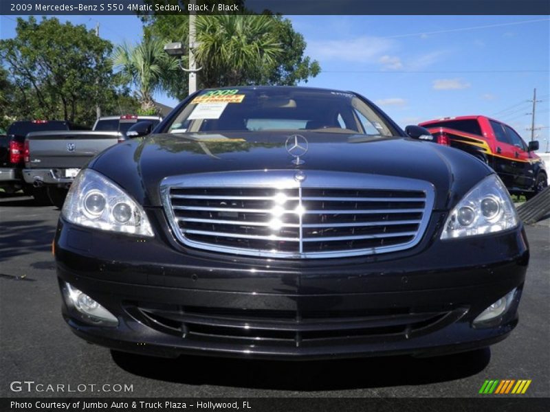 Black / Black 2009 Mercedes-Benz S 550 4Matic Sedan