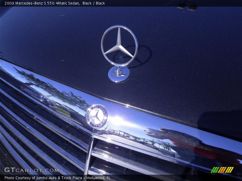 Black / Black 2009 Mercedes-Benz S 550 4Matic Sedan