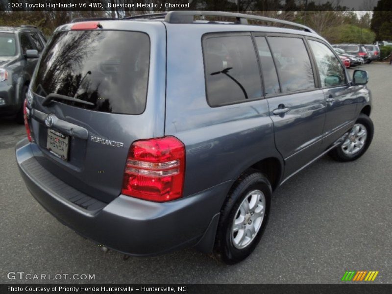Bluestone Metallic / Charcoal 2002 Toyota Highlander V6 4WD