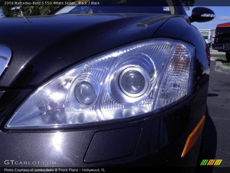 Black / Black 2009 Mercedes-Benz S 550 4Matic Sedan