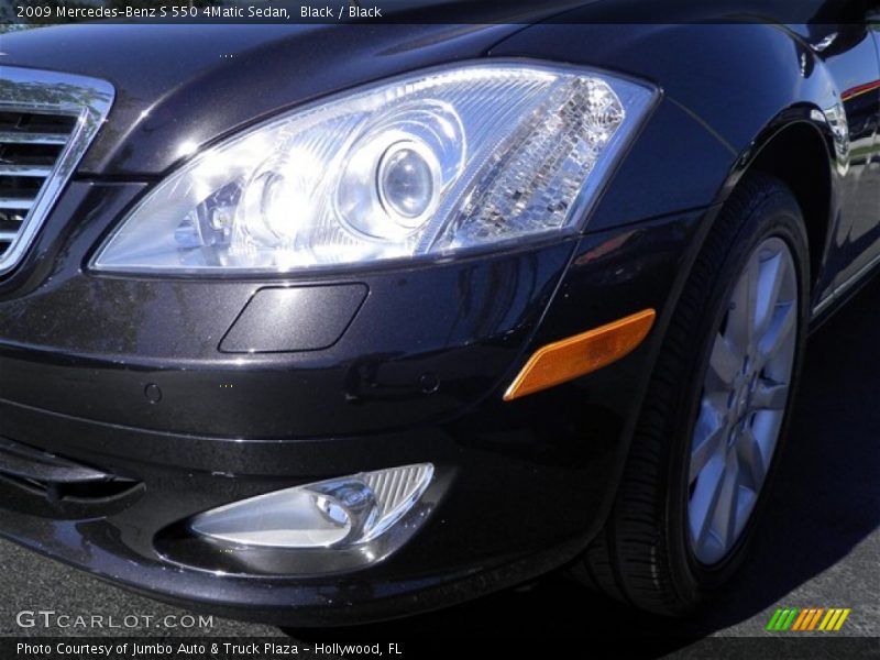 Black / Black 2009 Mercedes-Benz S 550 4Matic Sedan