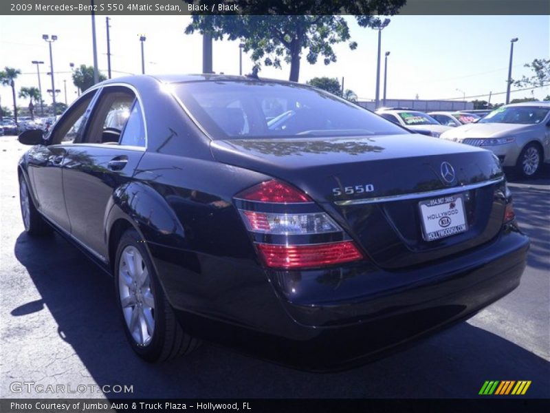 Black / Black 2009 Mercedes-Benz S 550 4Matic Sedan