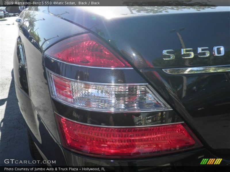 Black / Black 2009 Mercedes-Benz S 550 4Matic Sedan