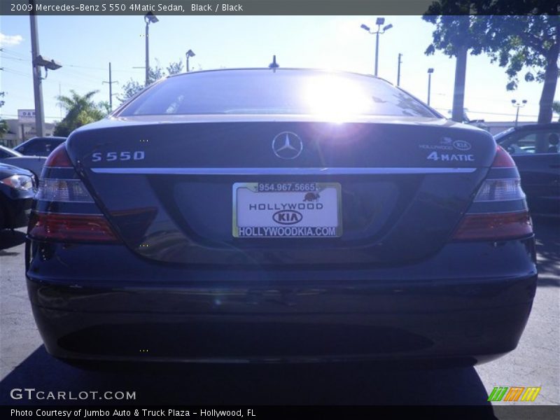 Black / Black 2009 Mercedes-Benz S 550 4Matic Sedan