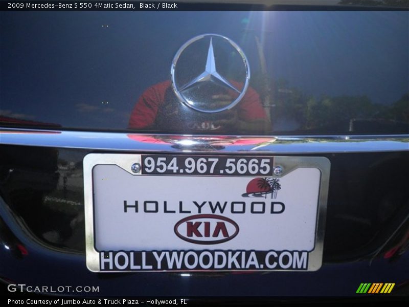 Black / Black 2009 Mercedes-Benz S 550 4Matic Sedan