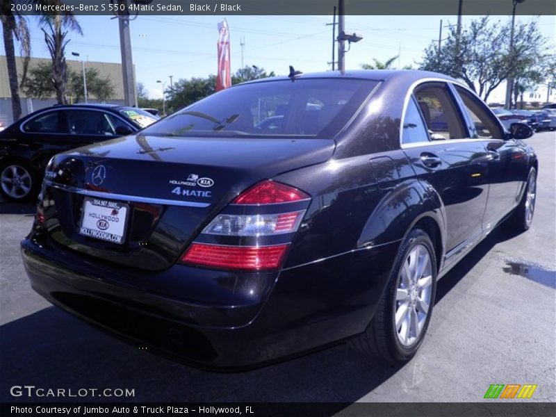 Black / Black 2009 Mercedes-Benz S 550 4Matic Sedan