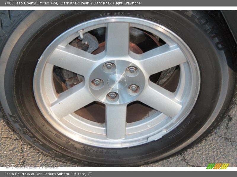 Dark Khaki Pearl / Dark Khaki/Light Graystone 2005 Jeep Liberty Limited 4x4