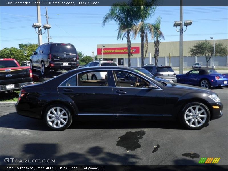 Black / Black 2009 Mercedes-Benz S 550 4Matic Sedan