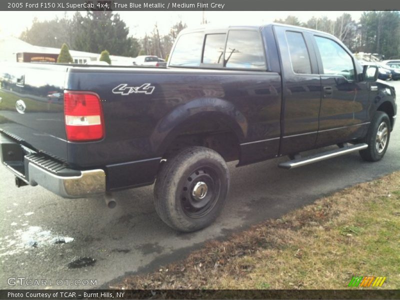 True Blue Metallic / Medium Flint Grey 2005 Ford F150 XL SuperCab 4x4