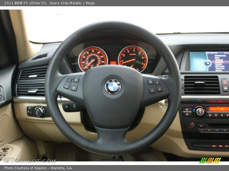 Space Gray Metallic / Beige 2011 BMW X5 xDrive 35i