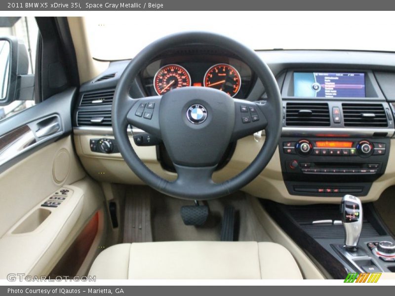 Space Gray Metallic / Beige 2011 BMW X5 xDrive 35i