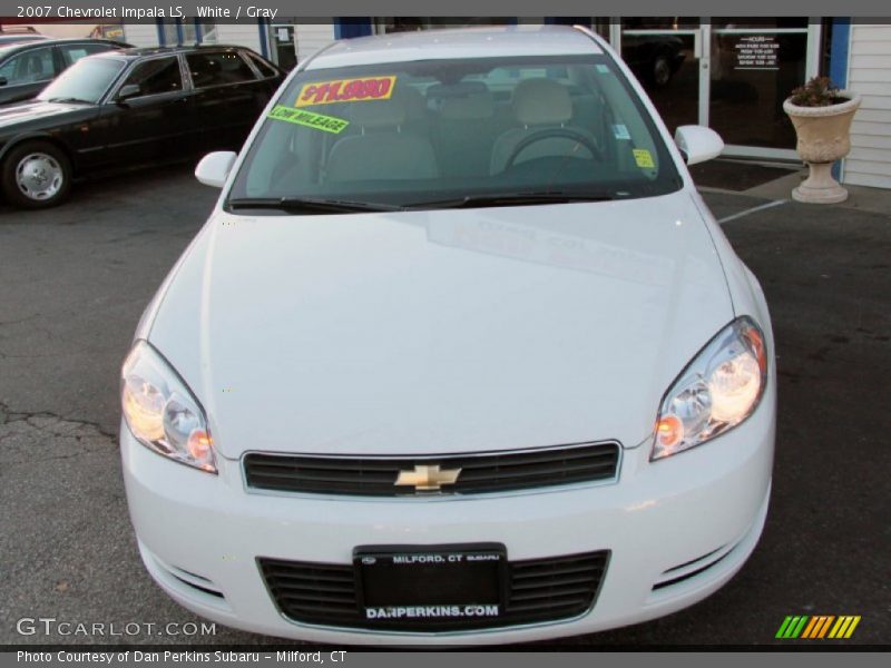 White / Gray 2007 Chevrolet Impala LS