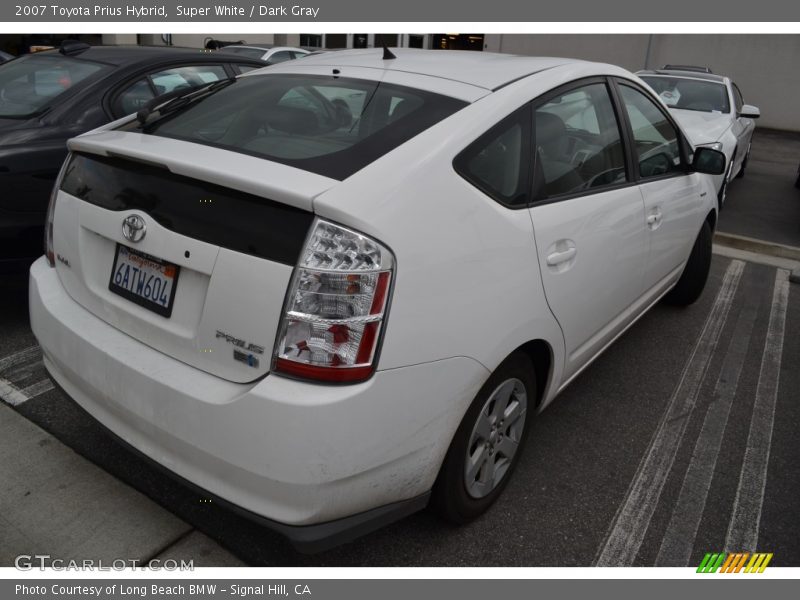 Super White / Dark Gray 2007 Toyota Prius Hybrid