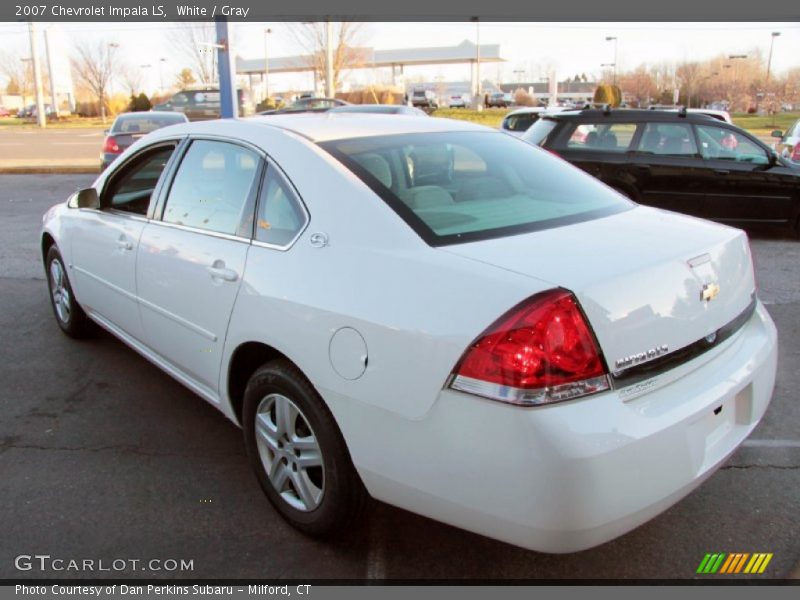 White / Gray 2007 Chevrolet Impala LS