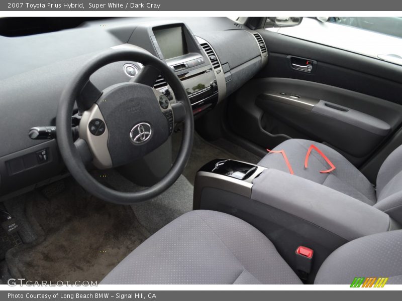 Super White / Dark Gray 2007 Toyota Prius Hybrid