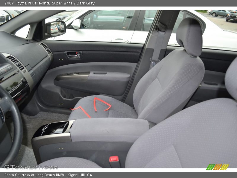 Super White / Dark Gray 2007 Toyota Prius Hybrid